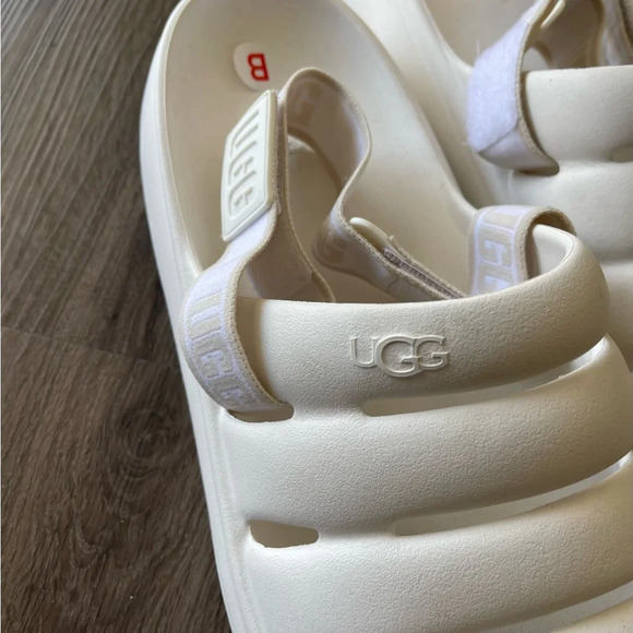 UGG Sport Yeah Slingback Slip On Sandals White - Picture 2 of 7
